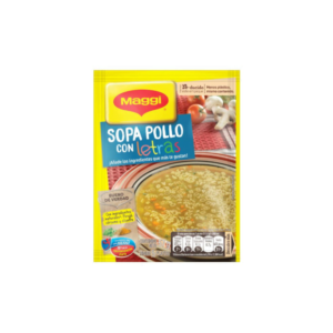 Sopa de Pollo con Letras Maggi Sobre 55gr