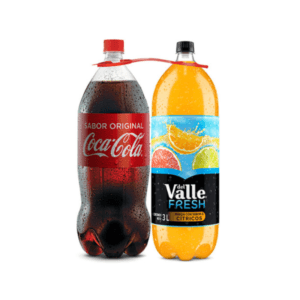 2Pack Gaseosa Coca Cola+Jugo de Naranja del Valle 3lt