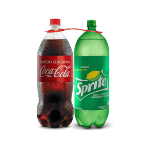 2Pack Gaseosas Coca Cola+Sprite 3lt