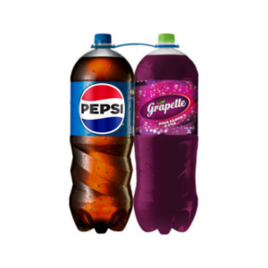 2Pack Gaseosas Pepsi+Grapette Botellas 3lt
