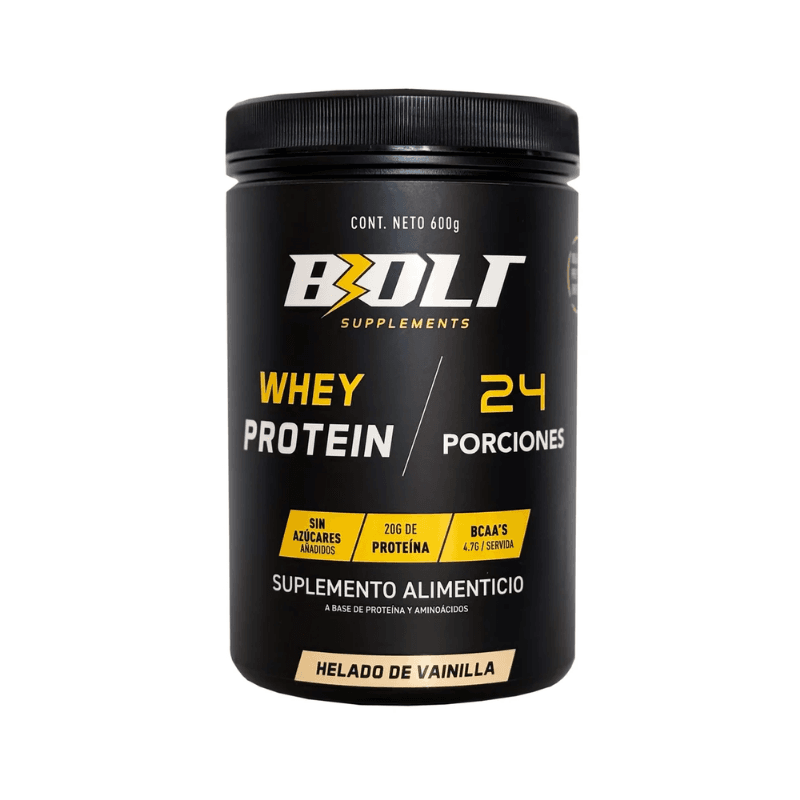 Whey Protein Bolt Helado de Vainilla 700gr