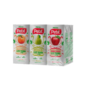 Jugos Surtidos de Manzana, Melocotón y Pera Petit Tetra 6uds 200ml