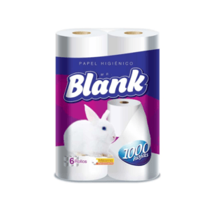Papel Higienico Mr Blank 1000 hojas Paquete 6uds