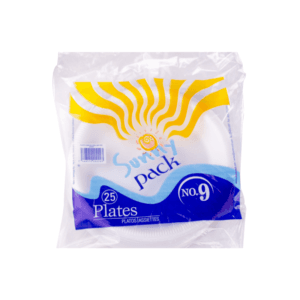 Platos Planos Desechables Sunny Pack NO°9 25uds