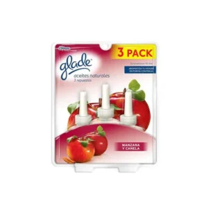 3Pack Repuestos Aceites Naturales de Manzana y Canela Glade 66ml