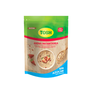 Avena Instantánea con Fresa y Quinoa Sin Azúcar Tosh 250gr