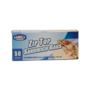 Bolsas Plásticas con Cierre Medianas Family Essentials 50uds