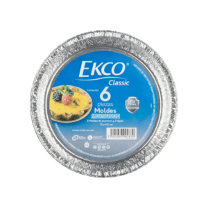 Charolas de Aluminio Desechables con Tapa Ecko 3x3uds