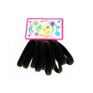 Ligas Negras para el Cabello 10uds