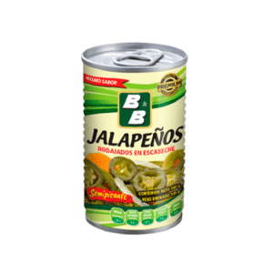 Jalapeños Semipicantes en Escabeche Enlatados B&B 180gr