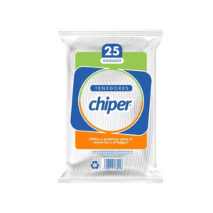 Tenedores Desechables Chiper 25uds