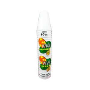 Vasos Desechables Viva 10oz 25uds