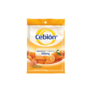 Vitamina C en Tabletas de Naranja Cebión 500mg 12uds