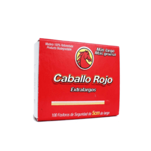 Fósforos Extralargos Caballo Rojo 100uds