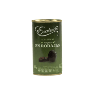 Aceitunas Negras en Rodajas Enlatadas Excelencia 350gr