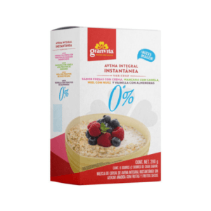 Avena Integral Instantánea de Sabores Surtidos Granvita 8uds