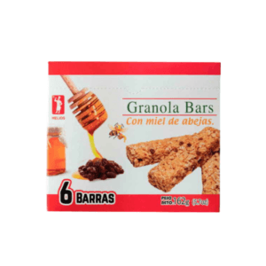 Barras de Granola con Miel y Pasas Helios 6uds