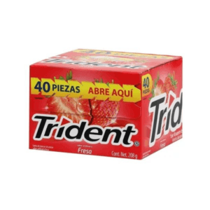 Chicles de Fresa Trident 40uds
