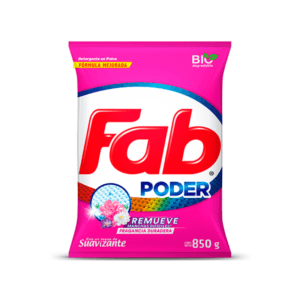 Detergente con Suavizante en Polvo Fab 850gr