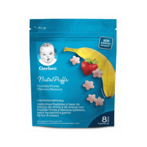 Galletas de Fresa y Banano para Bebé Gerber NutriPuffs 42gr