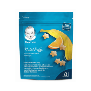 Galletas de Naranja y Banano para Bebé Gerber NutriPuffs 42gr