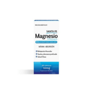 Magnesio en Cápsulas Santa Fe 150mg 30uds