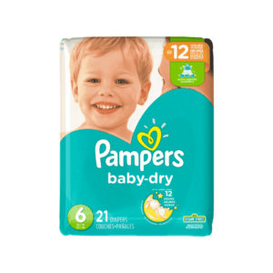 Pañales para Bebé Talla 6 Pampers Baby-Dry 21uds