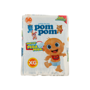 Pañales para Bebé Talla XG Pom Pom 50uds