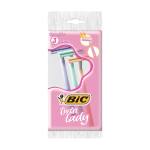 Rasuradoras Desechables de Doble Hoja para Mujer Bic Twin Lady 3uds