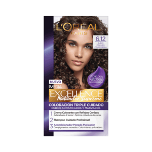 Tinte para Cabello 6.12 Rubio Oscuro Cenizo Perla L'Oréal Excellence