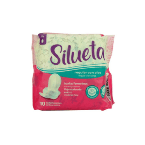 Toallas Sanitarias con Alas Silueta 10uds