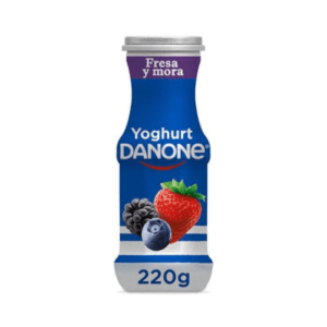 Yogurt Líquido de Fresa y Mora Danone 220ml