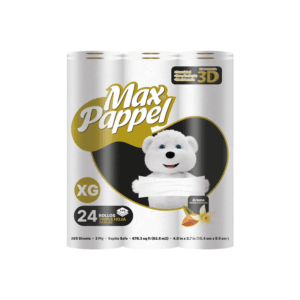 Papel Higiénico Triple Hoja Max Papel Dorado Negro 24uds