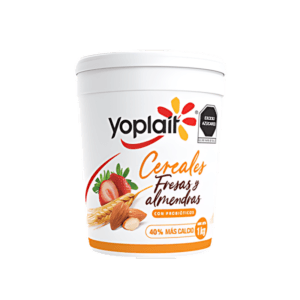 Yogurt Batido con Fresas y Almendras Yoplait 1kg