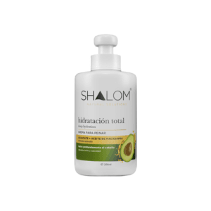 Crema para Peinar de Aguacate y Aceite de Macadamia Shalom Hidratación Total 266ml