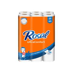 Papel Higiénico Doble Hoja XG Rosal Naranja 24uds