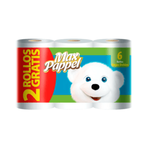 Papel Higiénico Doble Hoja Max Papel 6uds