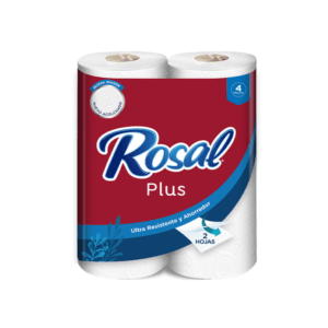 Papel Higiénico Doble Hoja Rosal Vino Tinto 4uds