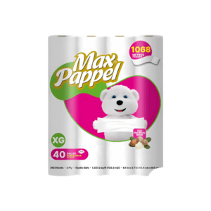 Papel Higiénico Doble Hoja XG Max Papel Fucsia 40uds