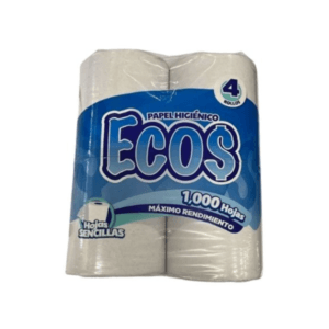 Papel Higiénico Ecos 1000h 4uds