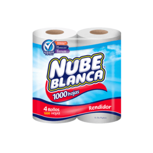 Papel Higiénico Nube Blanca Rendidor 1000h 4uds