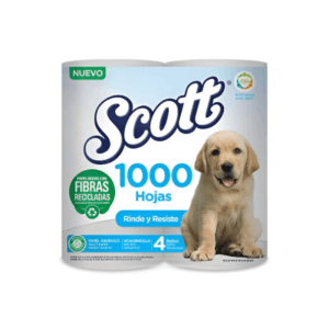 Papel Higiénico Ecológico Scott 1000h 4uds