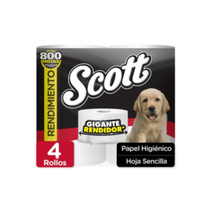 Papel Higiénico Scott Gigante Rendidor 4uds