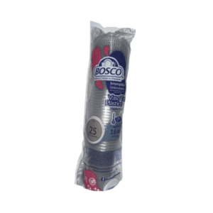 Vasos Plásticos Desechables Bosco 16oz 25uds