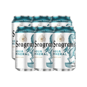 Agua Mineral Seagrams Lata 354ml 6Pack