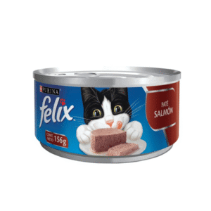 Alimento para Gato Enlatado Paté de Salmón Felix Lata 156gr