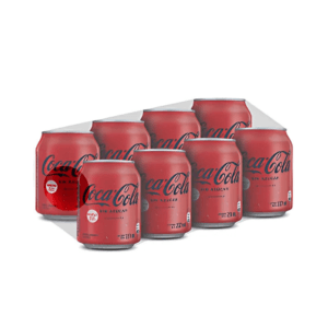 Gaseosa Coca Cola Zero Sin Azúcar Lata 237ml 8pack