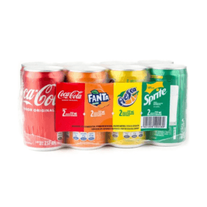Gaseosas Coca Cola + Fanta + Fresca + Sprite 237ml 8pack Surtido