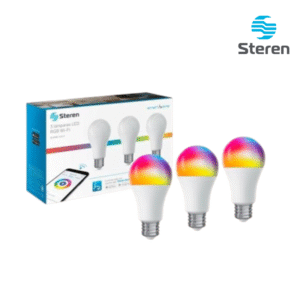 Foco LED Wi-Fi RGB+W multicolor 10W 3uds SHOME-120/3 Steren