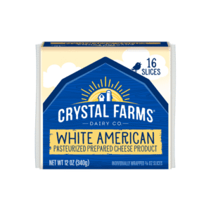 Queso Blanco Americano Rebanado Crystal Farms 16uds 340gr
